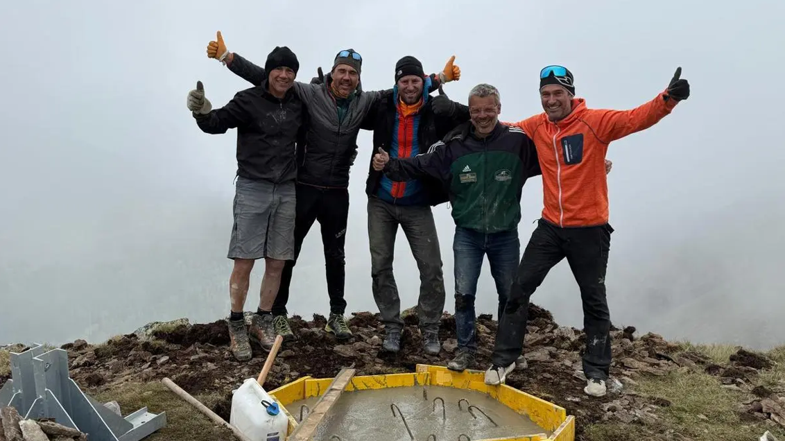 Kribitz, Mlekusch, Regenfelder, Privas und Braumandl beim Fundament © Kleine Zeitung